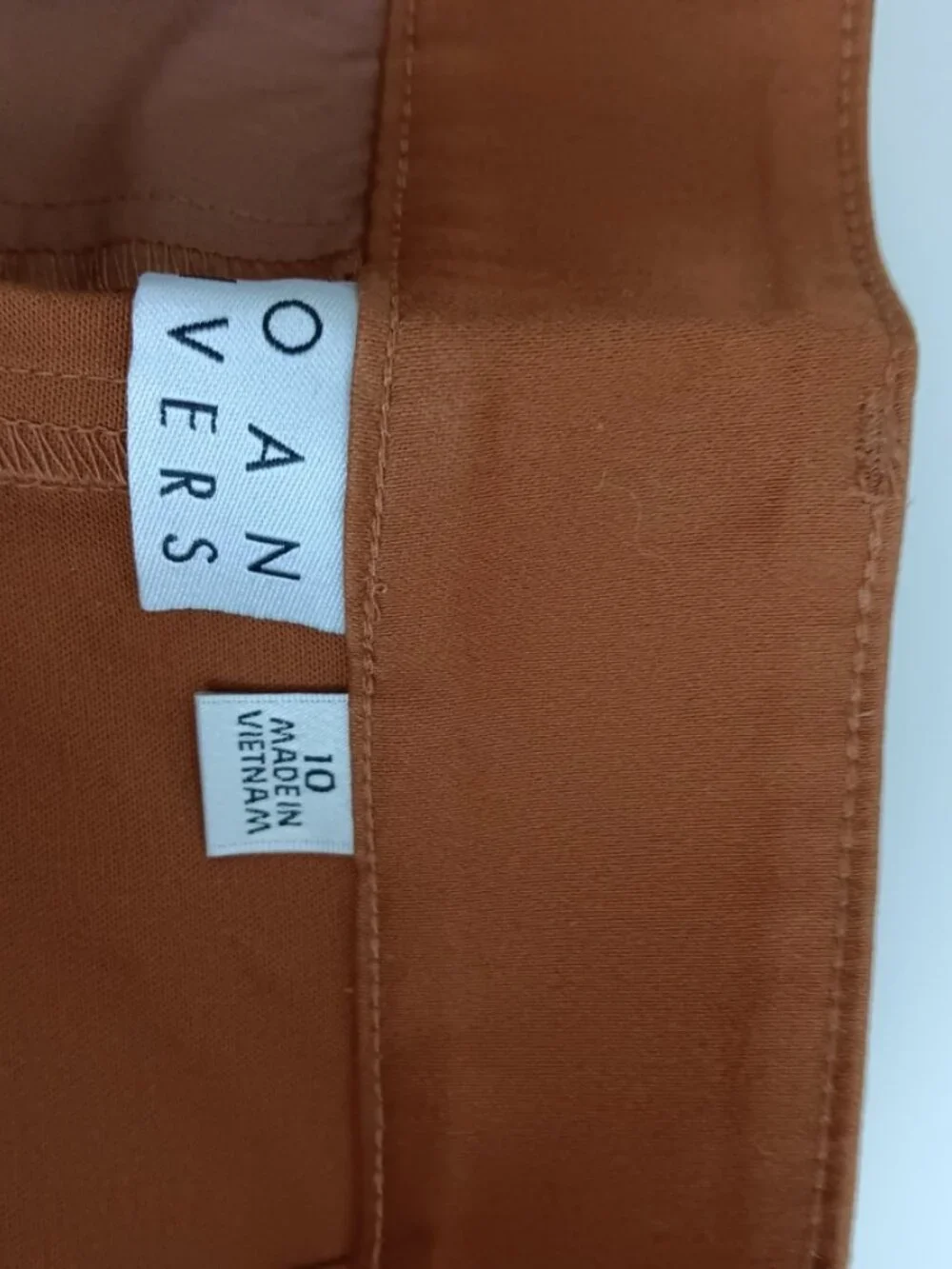 Joan Rivers Regular Stretch Cotton Sateen Tapered Pant, Ginger Sz 10 a653591